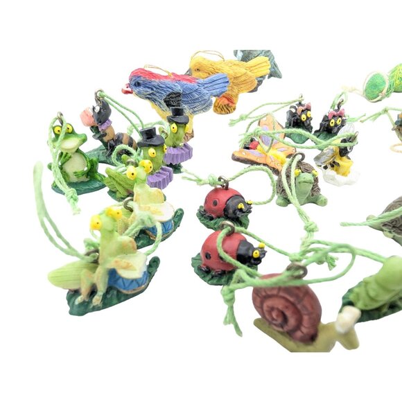 Vintage Resin Miniature Fruit & Animal hanging Ornaments Figurine Charms Set - Picture 5 of 11